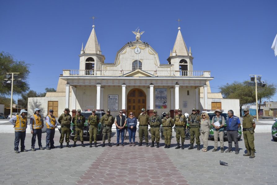 Operativo intersectorial en La Tirana finaliza con dos detenidos y refuerza presencia del Estado en la Provincia del Tamarugal