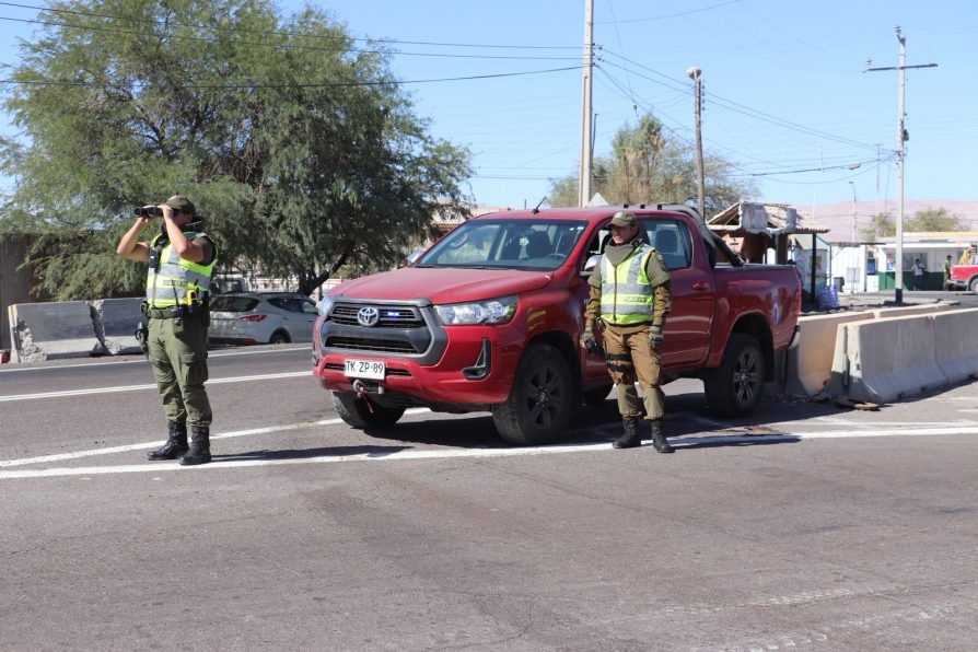 Nuevo operativo conjunto refuerza trabajo permanente de control en cruce Huara-Colchane